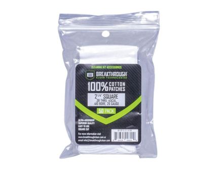 Breakthrough Clean 100% Cotton Square Patches 2.25" x 2.25", White - BT-CP-S-2-1/4-50