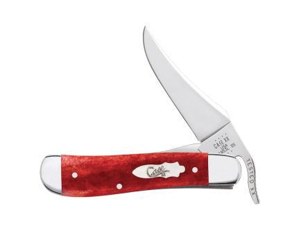 Case RussLock Pocket Folding Knife Red Handle and Versatile Clip Point Blade - 11322