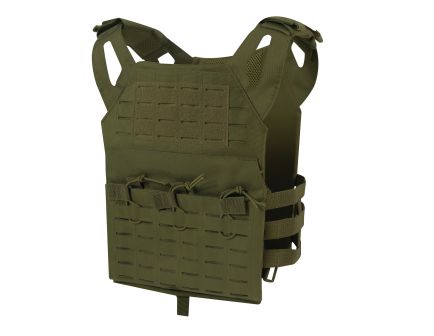 Rothco Laser Cut Molle Lightweight Armor Carrier Vest - Olive Drab, Regular