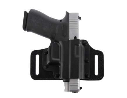 Galco TacSlide S&W M&P Shield 2.0 Kydex/Leather OWB Holster Right, Black - TS652B
