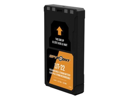 Long-Lasting Power with Spypoint Rechargeable Lithium Battery Pack - 7.4 V/5.4 Ah, Black - LIT-22
