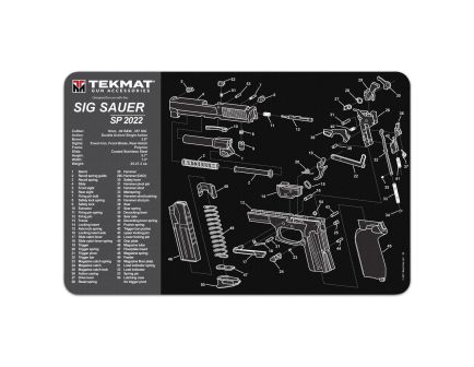 TEKMAT 17" x 11" x 0.13" Gun Cleaning Mat, Black/Gray