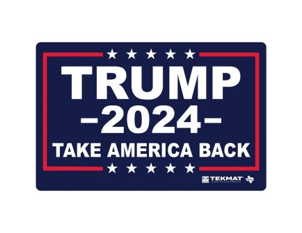 TEKMAT Trump 2024 17" x 11" x 0.13" Cleaning Mat, Red/White/Blue