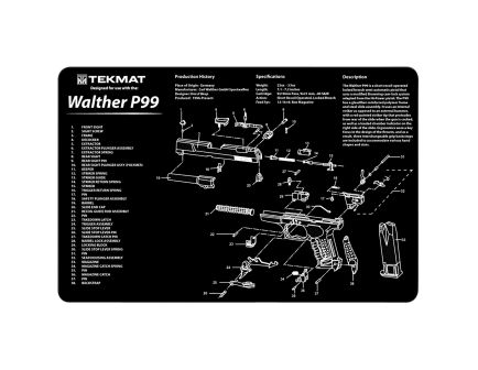 TEKMAT 17" x 11" x 0.13" Gun Cleaning Mat, Black