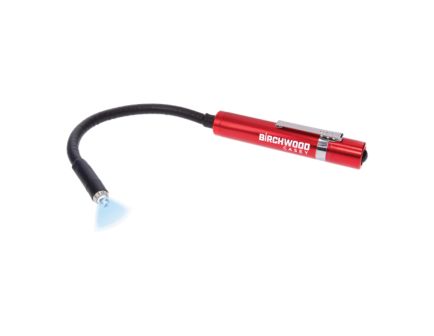 Birchwood Casey .22 Cal Flexible LED Bore Light, Black/Red