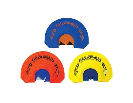 FoxPro Turkey Diaphragm Mouth Call Combo, Blue/Orange/Yellow