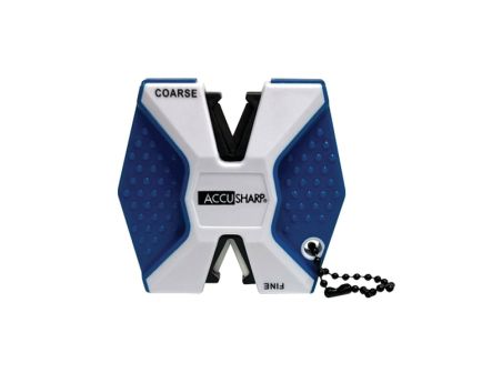 AccuSharp 2-Step Knife Sharpener Blue/White - for Quick and Easy Knife Maintenance - 342C