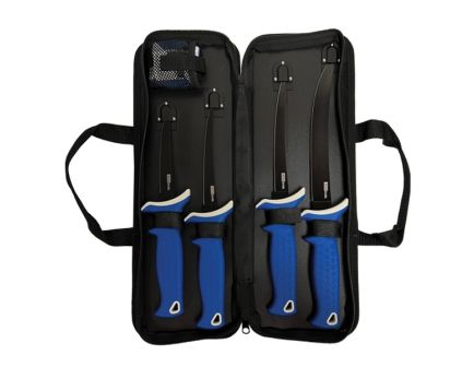 AccuSharp Fixed Fillet Knife Kit with Knife Sharpener Blue - for Precision Cutting - 737C