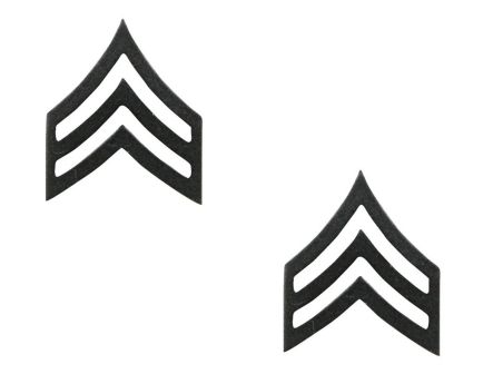 Rothco Sergeant Polished Insignia - Subdued