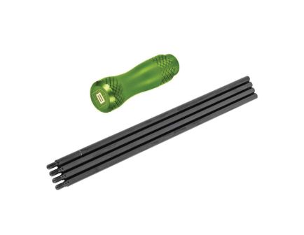 Breakthrough Clean #8-32 40" 4-Piece Cleaning Rod w/Handle, Black/Green