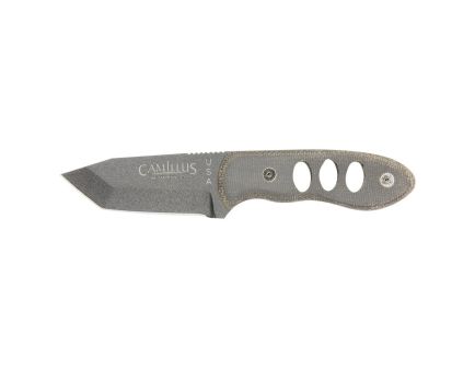 Camillus Choker Fixed Blade Tanto Knife, Gray - CAM-19088