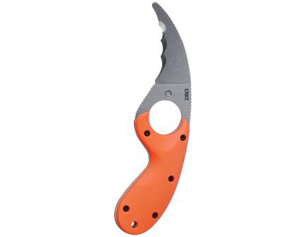 CRKT Bear Claw Fixed Knife Blunt Tip Hawkbill, Orange