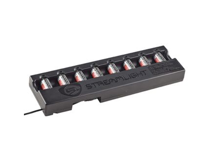 Streamlight SL-B9 12 VDC 8-Unit Bank Charger w/Batteries, Black