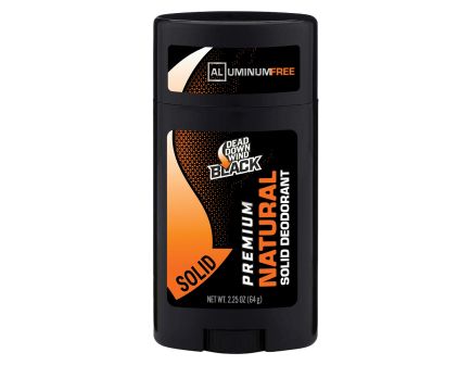 Dead Down Wind Black Premium Unscented Solid Deodorant Stick, 2.25 oz