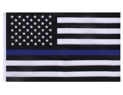 Rothco Deluxe Thin Blue Line Flag - 5 X 8