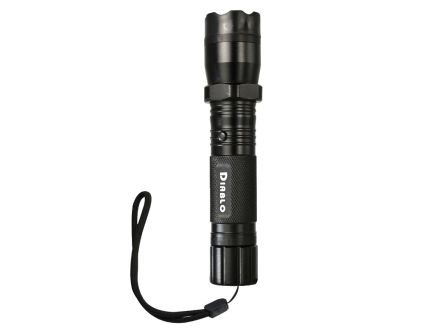 Guard Dog Diablo 1.10" x 6.60" Rechargeable Stun Gun w/Flashlight, Black