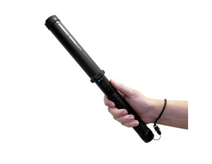 Guard Dog Sidekick 1.60" x 15.50" Rechargeable Stun Gun w/Flashlight, Black