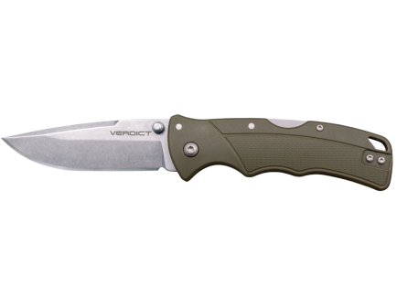 Cold Steel Verdict EDC Folding Knife, Spear Point, ODG - CS-FL-C3SPSSODGZ