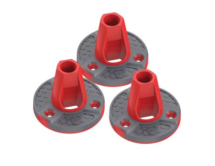 Real Avid Smart Assist Surface-Mount, Gray/Red Pack of 3
