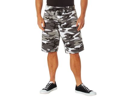 Rothco Camo And Solid Color Sweatshorts - City Camo, Large