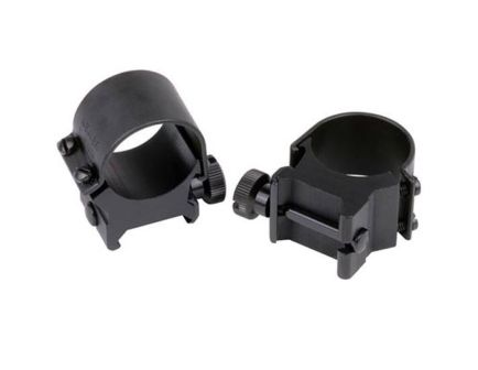 Weaver 1" High QD Top Mount Rings, Matte Black Aluminum - 49042