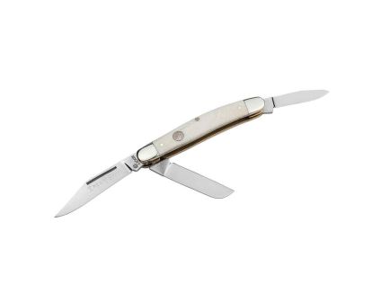 Boker Manufactory Traditional Series 2.0 Medium Stockman Folding Knife Clip Point/Sheepsfoot, White