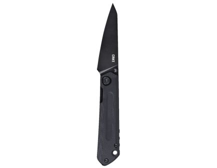 CRKT Straight Frame Lock Folding Knife Reverse Tanto, Black