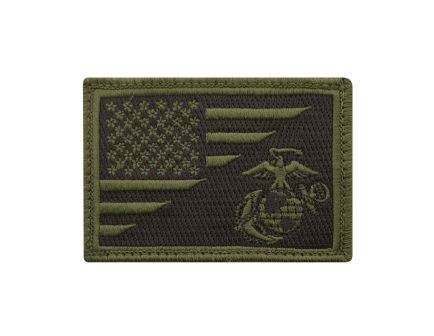 Rothco Us Flag - Usmc Eagle, Globe And Anchor Morale Patch, Olive Drab