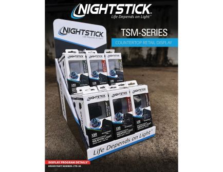 Nightstick Weapon Light Display with Green Laser - 150 lm Green Laser Light Combo for Tactical Use - CTD-08