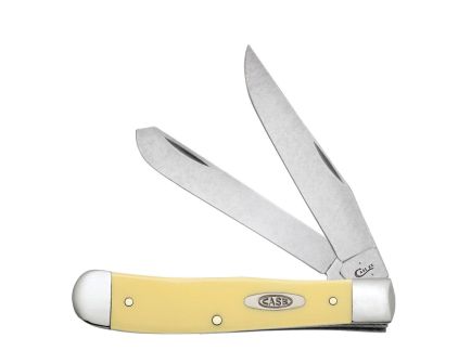 Case Trapper Folding Knife Clip Point/Spey, Yellow