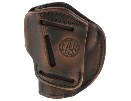 1791 Gunleather 1911 3"/4" 3-Way IWB/OWB Ambidextrous Leather Holster, Vintage Brown - 3WH1VTGA