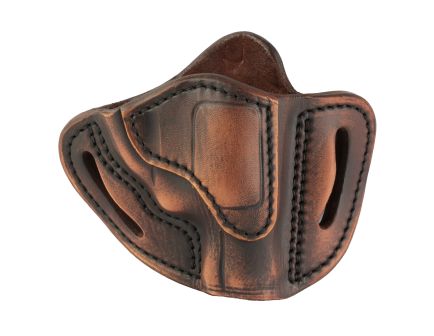 1791 Revolver, Size 1, OWB Belt Holster, fits J-Frame Sized Revolvers, Vintage Leather, Right Hand