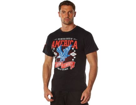 Rothco Freedom Liberty T-Shirt - Black, 3X-Large