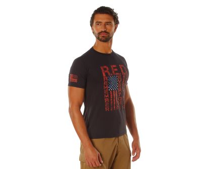 Rothco Athletic Fit R.E.D. Remember Everyone Deployed T-Shirt - Black, 3X-Large