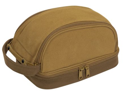Rothco Deluxe Canvas Travel Kit - Coyote Brown