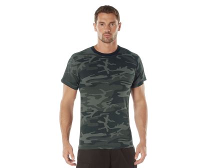 Rothco Camo T-Shirt - Black Camo, Medium