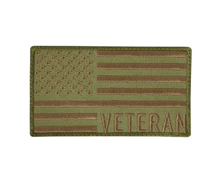 Rothco Veteran Us Flag Patch - Coyote Brown