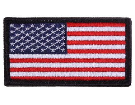 Rothco American Flag Patch - Hook Back, Red White Blue With Black Border, Orientation Normal