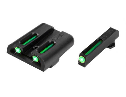 TruGlo TFO Tritium/Fiber Optic Low Set Sights for Glock, Green/Green - TG131GT1