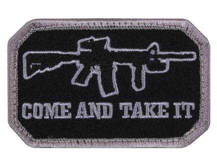 Rothco Come And Take It Morale Patch Black