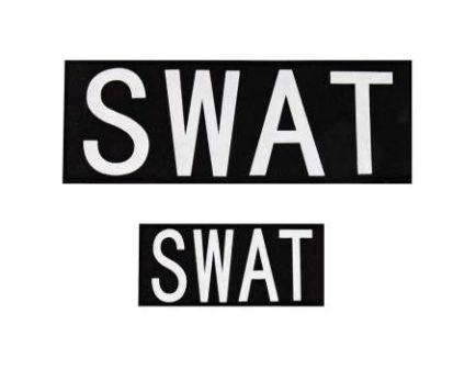 Rothco Swat Patch With Hook Back - Set 1 Small 1 Large