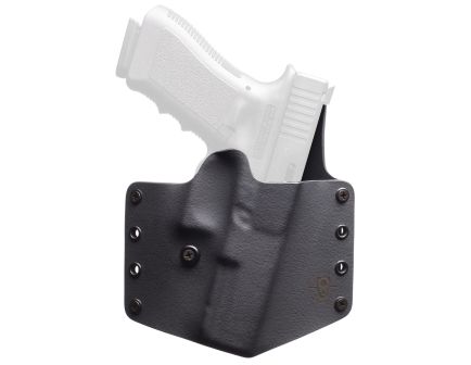 BlackPoint Tactical Standard Sig Sauer P320X Carry Legion OWB Holster RH - Black Kydex/Leather, Durable and Functional - 172009
