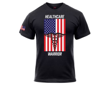 Rothco Healthcare Warrior US Flag T-Shirt - Black