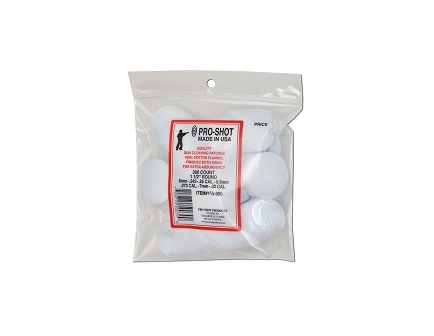 PRO-SHOT 6mm-.30CAL. 1 1/2 Round Cleaning Patches 300CT