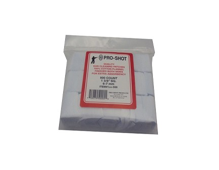 Pro-Shot 6mm-7mm Square Cleaning Patches 13/8in. 500 Count - -13/8-500