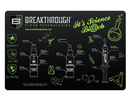 Breakthrough Clean Technologies Polyester Top, Neoprene Rubber Backing Cleaning Mat, 11" x 17" - BT-RGM-P