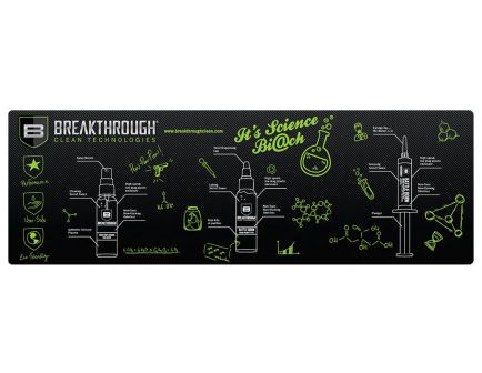 Breakthrough Clean Technologies Polyester Top, Neoprene Rubber Backing Cleaning Mat, 12" x 36" - BT-RGM-R