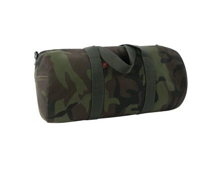 Rothco Midnight Camo Canvas Shoulder Duffle Bag - Midnight Woodland Camo, 24 In