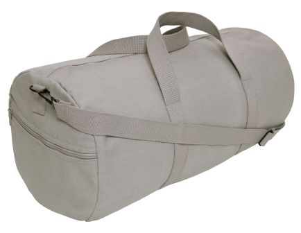 Rothco Canvas Shoulder Duffle Bag - Grey, 19 In