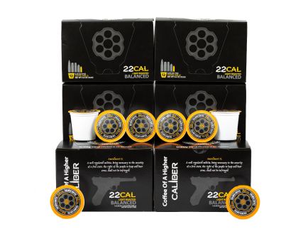 Caliber Coffee .22 Cal Light Roast, 72 Pod Bundle (6 boxes)